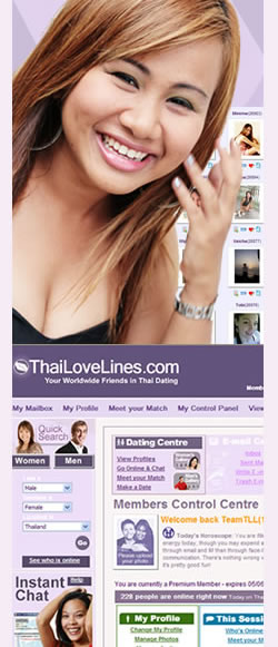 Dating Thai women on Thailand's leading dating site: ThaiLoveLines.com